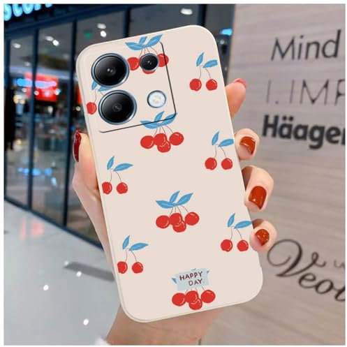 Niedliche Hülle Kompatibel mit Xiaomi Redmi Note 13 4G - Komfortable Monster Cherry Soft TPU mit Cartoon Animal
