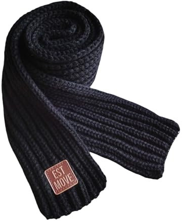 Schal Kinder Jungen,Kinderschal Mädchen,Winterschal Kinder Schal Winter,Strickschal,Schwarz/Grau/Rose,Baby Schal Junge,Loop Schal Kinder,Halswärmer Halstuch,Schlauchschal Kinder,Für Outdoor/Radfahren