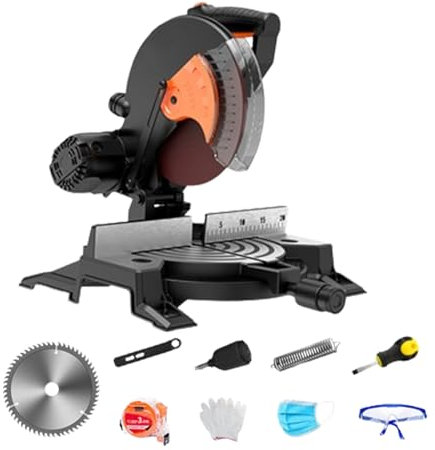 QHMCD-VRJXJD Leistungsstarke professionelle Schneidemaschine, 1800 W Kupfermotor, 70 mm tiefer und 140 mm Langer Schnitt, ±45° einstellbar, Dicke Basis aus Aluminiumlegierung