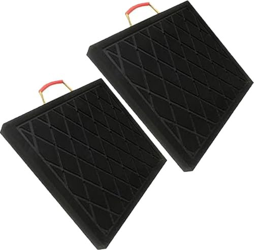 Multigröße stapelbar Kran-Ausleger-Pads, robustes Polyethylen, tragbare Caravan-Wagenheber-Pads und Nivellierpads, quadratische stabilisierende Wagenheber-Landepads for PKW-LKW-Hebebühnen(40x40x6cm/15
