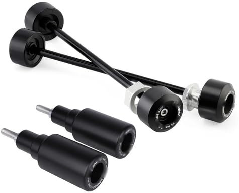 NRTNRFQW Motorrad Vorne Hinterachse Rahmen Crash Sliders Rad Gabel Slider Schutz Für Husqvarna 701 Supermoto 2016-2024(1 Set Sliders5)