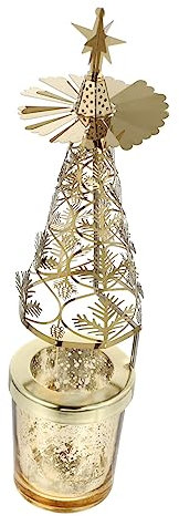 Cabilock Weihnachtskerzenhalter Weihnachtskerzenständer Weihnachtsbaum-Design Für Tischdekoration