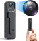 Caméra corporelle 1080p Full HD - Caméra corporelle portable avec vision nocturne, enregistrement en boucle, clip arrière pour voyage, livreur, enregistrement de conférences, travaux de service