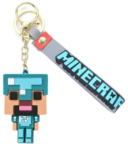 Porte-clés Figurines Anime Pixel - Personnages de jouets cool pour porte-clés de cartable, sac à dos & accessoires de fête - Cadeau pour enfants, garçons et filles - Idéal pour les gamers & fans