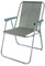 Silla de Playa Plegable de Acero– Resistente y Ligera, Fácil de Transportar, Ideal para Playa, Piscina, Camping y Jardín – Reclinable y de Secado Rápido (Gris)