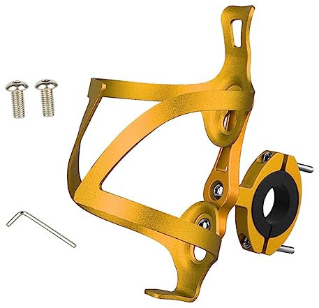 TOGEVAL 1 Pièce Cages Porte-Bouteille de vélo Eau Porte-gobelet pour Porte-Bouteille vélo Support de Coupe de vélo de Montagne Porte-gobelet VTT Porte-bidon Porte-Bouteilles vélo Doré