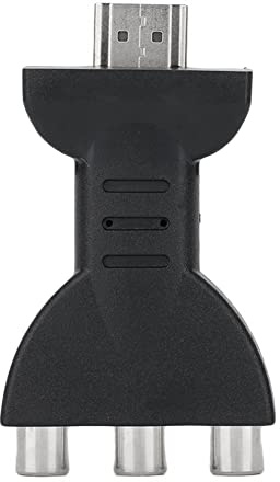 LetCart HDMI to RGB Adapter,RCA auf Hdmi,Av auf Hdmi Adapter for RCA Component Converter 1080P Audio and Video Sync Adapter Camera