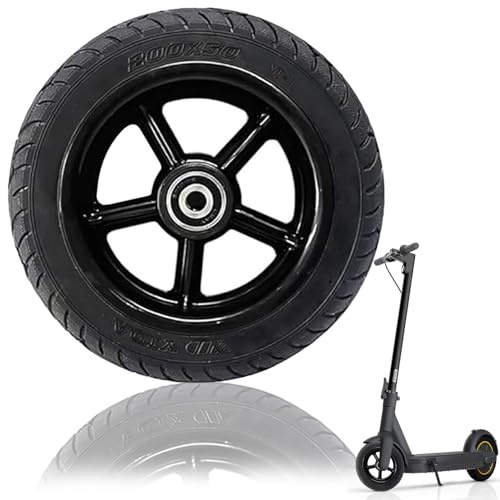 Kinfezlon 8 Zoll E Scooter Reifen, 200×50 Voll Vorderrad für Elektroroller | Elektroroller Vollgummireifens mit Nabe, Scooters-Reifen, E Roller-Reifens, Ersatzräder für-Scooter