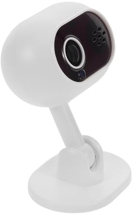 ELAYARD de Surveillance Intérieure HD 1080P Blanche Vision Nocturne Infrarouge Rotation 360° de Mouvement Interphone Audio Bidirectionnel pour Bébé et Animaux de Compagnie