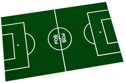 FAS Campo Calcio Balilla in Cartoncino Plastificato, 114x68 cm, Verde, Compatibile con Biliardini Standard
