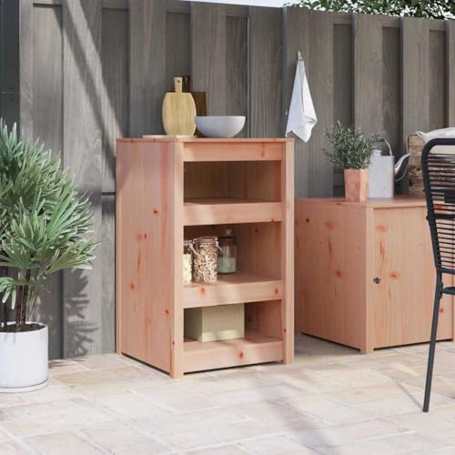 ZQQLVOO Küchenschrank Kiefer Massivholz 55 x 55 x 92 cm | Moderne Rechteckform, Praktische Regale, Platzsparend, Einfache Montage