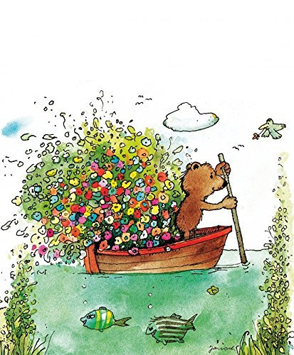 Janosch Poster/Kunstdruck Blumen-Fähre 48 x 58 cm