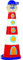 GOWI 558-21 Leuchtturm Pyramide, 7teilig, Stapelspielzeug
