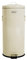 CHARLES BENTLEY Kitchen Bin, 30 Litre, Steel, Round, Retro Style, Kitchen Pedal Waste Bin, Cream, Contemporary, Aesthetic, Convenient, Side and Lid Handles, Inner Bucket, Easy Emptying (68.5x29cm)