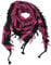 Freak Scene Palituch - schwarz - pink - 100x100 cm - Pali Palästinenser Arafat Tuch - 100% Baumwolle