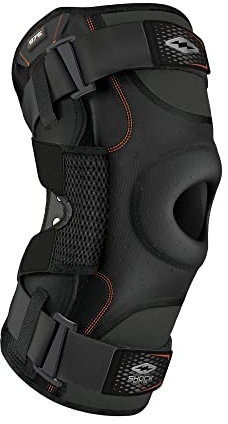 Shock Doctor Ultra Soporte para Rodilla con Bisagras Bilaterales, Unisex adulto, Negro, XXL
