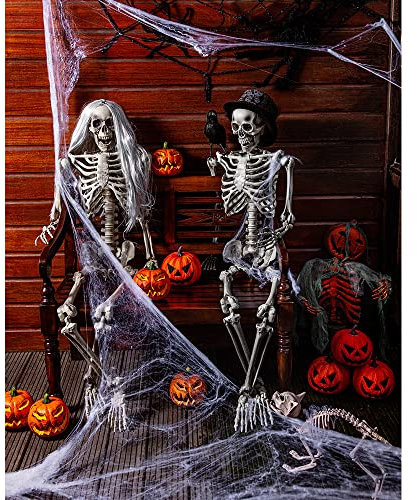 Boland 74534 - Deko Krähe circa 23 x 10 cm, Rabe für Partydeko, Dekoration für Halloween, Karneval und Mottoparty