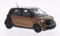 Smart forfour, metallic-bronze/schwarz, 2014, Modellauto, Fertigmodell, Norev 1:43