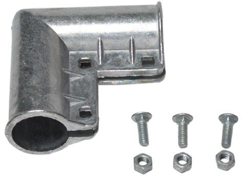 YardGard 1.63 in. L Galvanized Aluminum Gate Ell 1 pk