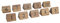 Wooden Table Number Signs Nos 1-10 Decoration Restaurant Wood Innovative 10pc