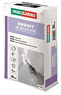 Parexlanko, Enduit de rebouchage pour trous ou fissures sans retrait, 20kg Blanc