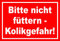 Melis Folienwerkstatt Schild - Kolik-Gefahr - 15x10cm | Bohrlöcher | 3mm Hartschaum – S00039-015-D - 20 Varianten