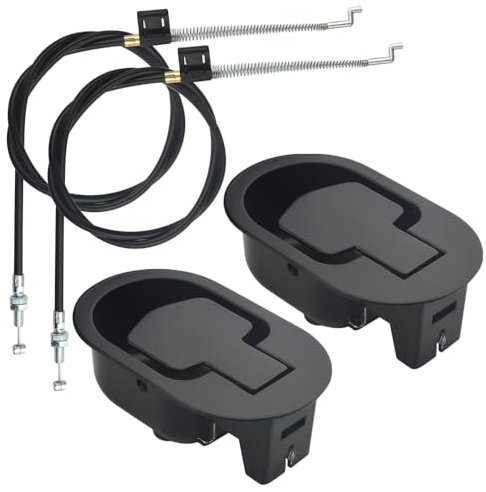 TOVOT 2 Pack Metal Recliner Handle Replacement Recliner Handle with Cable (Cable Length 38)