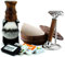 Haryali London Raiserhobel Set Herren, 6-in-1 Rasierer Set mit Rasierständer, Rasierer, Rasierpinsel, Rasierpinselset, Rasierschale Edelstahl, Rasierseife, Herren Nassrasierer Set, Rasierset Männer