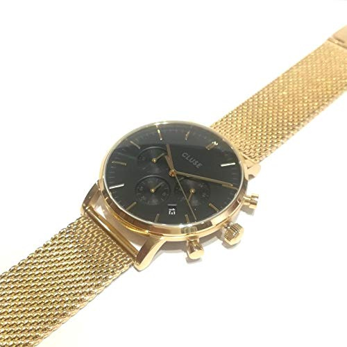 CLUSE Gold Aravis CW0101502010 Montre chronographe, Bracelet