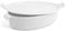 H&H Pirofila Ovale, Porcellana Bianca, cm17x25xH6, con Coperchio
