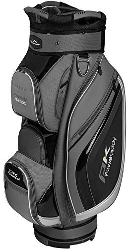 PowaKaddy Premium Edition Golf Cart Bag - Titanium/Black/Silver