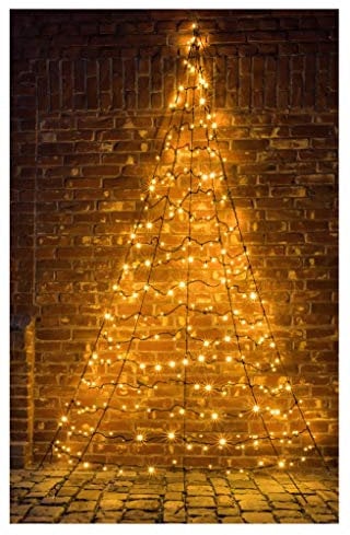 Star-Max Galaxy LED Tannenbaum zur Wandbefestigung 400cm mit 320 warmweißen LED