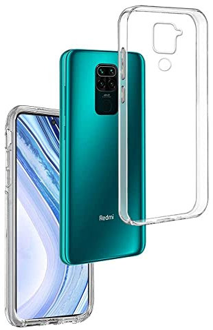 Funda Carcasa Gel Transparente para XIAOMI REDMI Note 9 - REDMI 10X 4G, Ultra Fina 0,33mm, Silicona TPU de Alta Resistencia y Flexibilidad