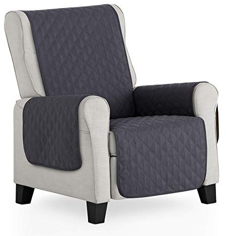 Bestcovers Sessel Überzug 1-Sitzer - Sitzbezug, effektiver Schutz vor Kratzern und Beschädigungen, Universalbezug (Grau)