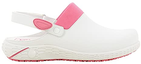 SAFETY JOGGER Zuecos de Seguridad para Mujer 35 EU - Dany - Zapato de Trabajo Cómodo y Ligero, Ideal para Enfermeras, Cocina o Interior, Antideslizante y Amortiguador, Oxypas, Rosa