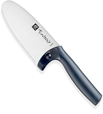 ZWILLING Twinny Stainless Steel Children's Chef's Knife, 10cm, Rounded Blade, Child-Friendly Design, Plastic Handle, Blue