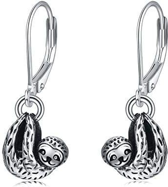 YAFEINI Faultier Ohrringe 925 Sterling Silber Faultier Schmuck Süße Faultier Geschenke für Frauen Mädchen