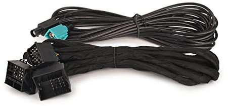 erisin BM6M Verlängerungskabel für BMW 3er E46 5er E39 X5 E53 M3 M5 E38 Autoradio (inkl. Fakra Radio-Verlängerungskabel), Länge: 6m, Anschlussstecker: 40pin Quadlock-Anschluss und 17pin ISO-Anschluss