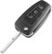 4D63 4D60 Chip 433 MHz ASK Klappschlüssel kompatibel mit Ford C-Max Focus Fiesta Mondeo 3-Tasten-Fernbedienung HU101 Klinge (Farbe: 4D63 80bit)