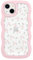 ZCDAYE Floral Case Compatible with iPhone 13, Aesthetic Flower Pattern & Cute Curly Wavy Shape Phone Case for Women Girls,Soft TPU Shockproof Cover for iPhone 13 (6.1 inch), Pink