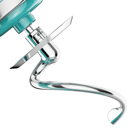 Gancio per impasto in acciaio inox per Kitchenaid mixer, adatto per mixer Kitchenaid, con testa inclinabile da 4,5 a 5 litri, ricambio per Kitchenaid gancio Coolcook