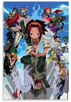 LAHTI Shaman King Anime 2001 Poster, dekoratives Gemälde, Leinwand, Wandposter und Kunstdruck, modernes Familienschlafzimmer-Dekor-Poster, 20 x 30 cm