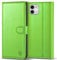 Kuafcase Compatible for iPhone 11 Case with 4 Card Slots Magnetic Closure Kickstand Shockproof Protective Phone Case Compatible for iPhone 11 - Grass Green