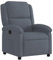 vidaXL Fauteuil Inclinable, Chaise de Relaxation avec Dossier et Repose-Pied, Siège Inclinable, Fauteuil TV de Salon, Moderne, Gris Foncé Velours