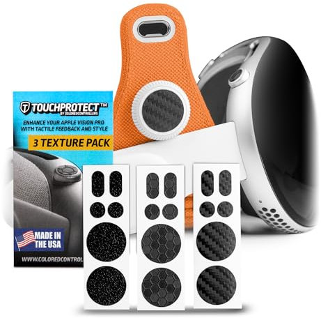 TouchProtect Vision-Pro-Zubehör kompatibel mit TouchProtect Vision-Pro; verleiht Ihrer digitalen Krone und Menütasten Textur und taktiles Gefühl