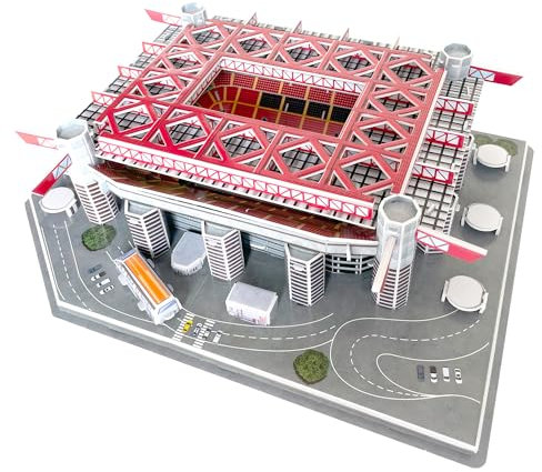 Habarri San Siro Stadion Puzzle 3D - 3D Puzzle-Stadion - 3D Fußballstadion für Kinder und Erwachsene - Modell eines Fußballstadions - Modellbau - 113 Elemente