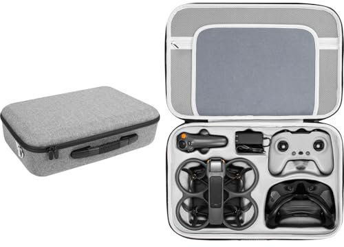 FPVtosky Avata 2 Koffer für DJI Avata 2 Zubehör, Hartschalentasche für DJI Avata 2 Fly More Combo für DJI Goggles 3/RC Motion 3/FPV-Fernsteuerung 3, Akku-Ladestation, Avata 2 Zubehör