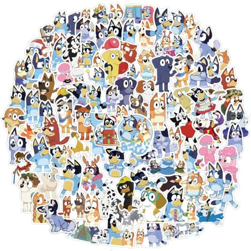 Aufkleber Sticker Kinder, 100 Stück Aufkleber Set Gelb Blau Braun, für Bulk-Aufkleber für Scrapbooking, Lehrer, Kleinkinder, Thema Geburtstag Kinder Geschenk für Kinder und Jugendliche