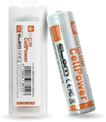 ICU CELLPOWER - 1 Lithium-Ionen-Akku, 3400 mAh, 3,6 V. Kann mit Allen geeigneten 18650-Ladegeräten aufgeladen Werden. 2-3x längere Laufzeit. Perfekt für ICU-Wildkameras