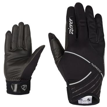 Ziener Damen URTA Langlauf/Nordic/Crosscountry-Handschuhe | Winddicht, atmungsaktiv, enganliegend, Black, 8,5